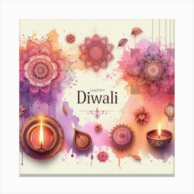 Happy Diwali Images Templates Design S (17) Canvas Print