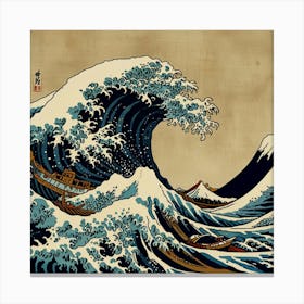 Default The Great Monster Off Kanagawa Canvas Print 1 Canvas Print