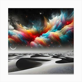 Colorful Clouds In The Sky Canvas Print