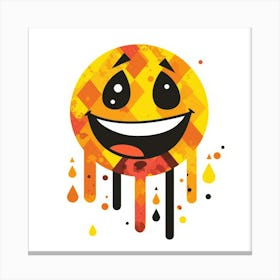 Emoji Face.Generated AI. Wall Art Print Lienzo