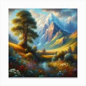 Landscape Painting 34 Canvas Print