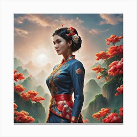 Chinese Woman Canvas Print