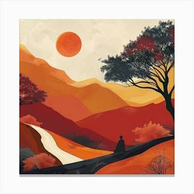 Meditative Landscape Canvas Print