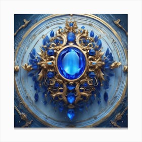 Blue Emerald Canvas Print