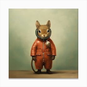 Astronaut Mouse Canvas Print