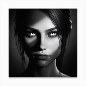 Woman With Blue Eyes 1 Canvas Print