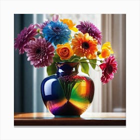 Rainbow Vase 1 Canvas Print