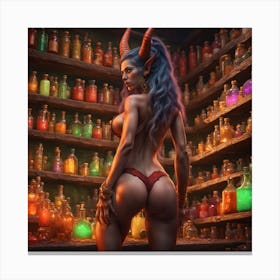 Devilish Woman 1 Canvas Print