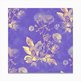 Flowers Petals Bouquet Stem Floral Pattern Canvas Print