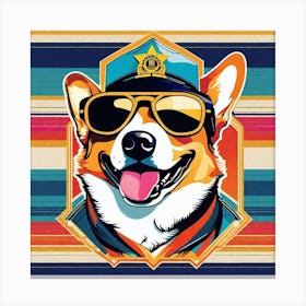 Corgi Dog 2 Canvas Print