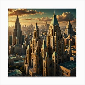 New York City Skyline 6 Canvas Print