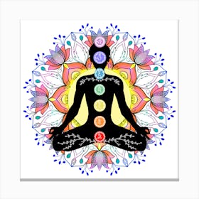 Chakra Balancing - Yoga Canvas Print