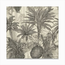Tropical Wallpaper Canvas Print