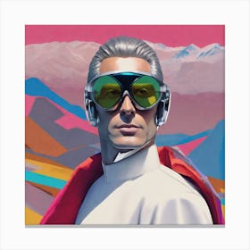 Man In Goggles Canvas Print