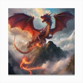 Dragon In The Sky Canvas Print