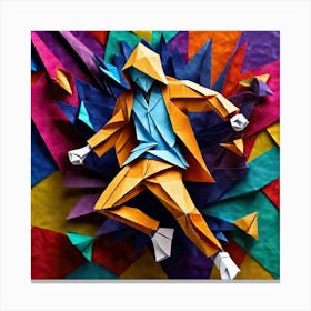 Origami Dancer 99 Canvas Print