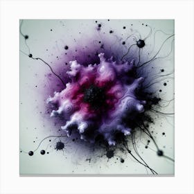 Purple Corruption Canvas Print