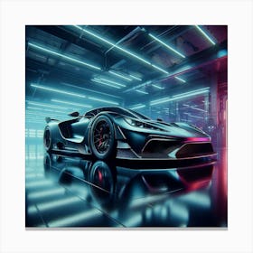 Futuristic Sports Car 44 Canvas Print