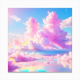 Pink Clouds In The Sky Canvas Print