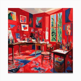 Red Room 2 Canvas Print