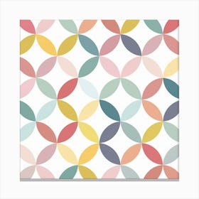 Abstract Geometric Circles Canvas Print