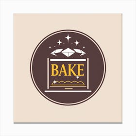 Bake Logo Sign Toile