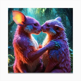 Love Glowing Love Element Animal 35 Canvas Print