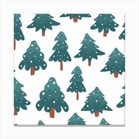 Snow on Trees Canvas Print