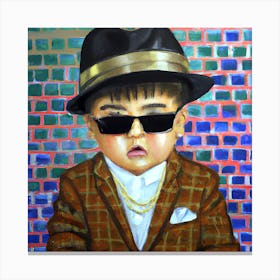 Boy In A Hat Canvas Print
