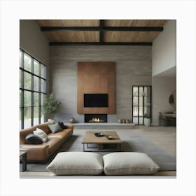 Modern Living Room 19 Canvas Print