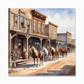 Old West Town 45 Canvas Print