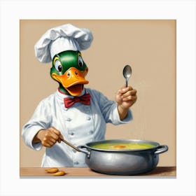 Duck Chef Canvas Print