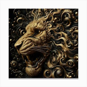 Lion Head 65 Canvas Print