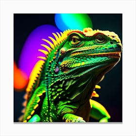 Green Iguana Canvas Print