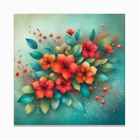 Hibiscus Flowers Canvas Print