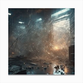 Scene From A Video Game Canvas Print