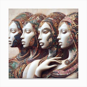 Three Women Canvas Print