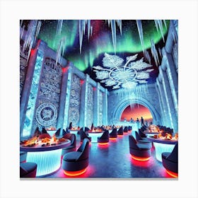 A Futuristic Korean Spanish Fusion Restaurant Call Canvas Print