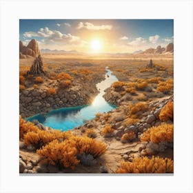 Desert Landscape 37 Canvas Print