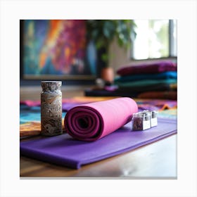 Yoga Mats Canvas Print