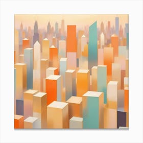 Abstract Cityscape 1 Canvas Print