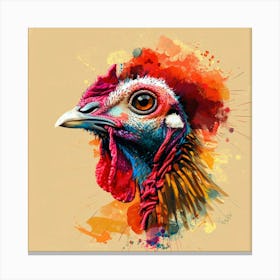 Rooster Painting Canvas Print