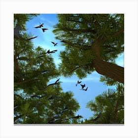 Birds In The Sky Canvas Print