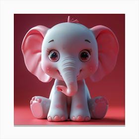 Cute Elephant Canvas Print