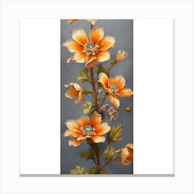 Orange Flowers Canvas Print