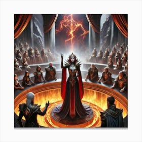 Queen Sorath Uniting The Core Factions Canvas Print