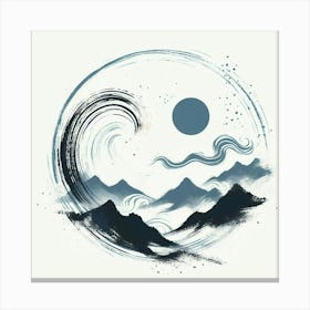 Asian Wave Canvas Print Canvas Print