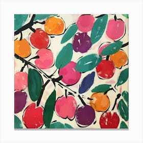 Cherry Painting Matisse Style 10 Canvas Print