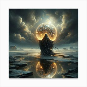 Dark Sphere Canvas Print