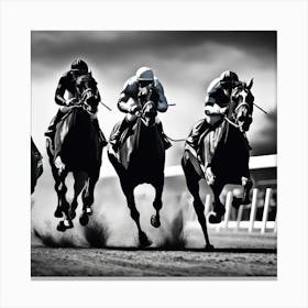 Horse Race 3 Canvas Print